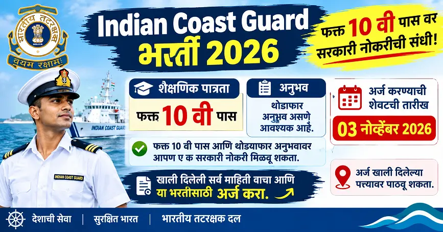 Indian Coast Guard Bharti 2026